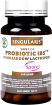 Пробіотик Singularis Superior IBS 10 mld Lactospore 30 капсул (5903263262596) - зображення 1