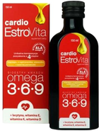 Kwasy tłuszczowe Skotan EstroVita Cardio Omega 3-6-9 z witaminami E-D-K 150 ml (5902596870775) - obraz 1