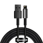 Кабель Baseus Tungsten Gold Fast Charging Data Cable USB to Lightning 2.4A 2м (CALWJ-A01) Black