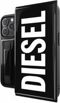 Etui plecki Diesel Wallet Case do Apple iPhone 14 Pro Black/White (8718846101318) - obraz 2
