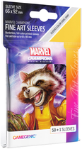 Сорочки для карт Gamegenic до гри Marvel Champions Fine Art Sleeves 66 x 92 мм Rocket Raccoon 50 + 1 шт (4251715410615)