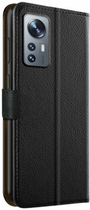 Etui z klapką Xqisit Slim Wallet do Xiaomi 12/12X Black (4029948216584) - obraz 3