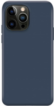 Etui plecki Xqisit Silicone Case do Apple iPhone 14 Pro Max abyss Blue (4029948219783) - obraz 1