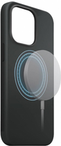 Etui plecki Xqisit Silicone Case MagSafe do Apple iPhone 15 Plus Black (4029948227429) - obraz 3