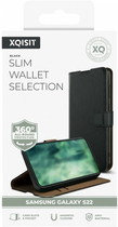 Чохол-книжка Xqisit Slim Wallet Selection для Samsung Galaxy S22 Black (4029948220352) - зображення 6