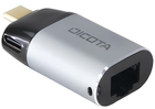 Adapter Dicota USB Type-C - RJ-45 Silver (7640239421257) - obraz 2