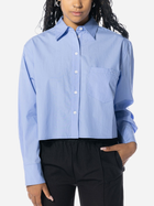 Koszula damska bawełniana Olaf WMN W140303 S Niebieska (8720104767877) - obraz 1