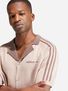 Koszula męska bawełniana Adidas Premium Knitted IS1414 M Beżowa (4066757903809) - obraz 4