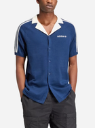 Сорочка бавовняна літня чоловіча Adidas Premium Knitted IU0223 S Синя (4066757906480) - зображення 1