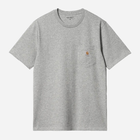 Koszulka męska bawełniana Carhartt WIP Pocket I030434-V6XX M Szara (4064958209294) - obraz 1