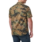 Сорочка тактична 5.11 Tactical Wyatt Print Short Sleeve Shirt Sage Green Canopy Camo 2XL (71231-1095) - зображення 5