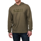 Реглан з капюшоном 5.11 Tactical Hooded Long Sleeve RANGER GREEN S (76165-186) - зображення 3