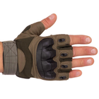 Перчатки тактические с открытыми пальцами SP-Sport BC-8788 XL Оливковый - изображение 4
