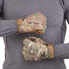 Рукавиці тактичні з закритими пальцями Military Rangers BC-9878 M Камуфляж Multicam - зображення 4