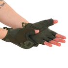 Перчатки тактические с открытыми пальцами SP-Sport BC-8808 L Оливковый - изображение 3