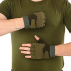 Перчатки тактические с открытыми пальцами SP-Sport BC-8811 M Оливковый - изображение 6