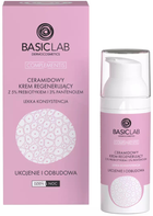 Крем для обличчя, шиї та декольте BasicLab Ceramide Regenerating Cream Prebiotic 5% 50 мл (5904639170194) - зображення 1