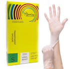 Виниловые перчатки SanGig, плотность 4.4 г. - 100 шт S (6-7) - изображение 3