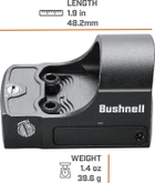 Приціл коліматорний Bushnell RXS-100. 4 MOA Чорний - зображення 5