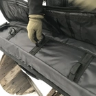 Чехол для оружия (транспортный кейс) 128 см Black (3 кармана внутри и 1 снаружи) Черный (для автомата, винтовки) - изображение 9
