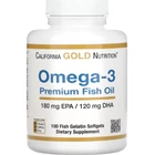 Жирні кислоти California Gold Nutrition Omega-3 Premium Fish Oil 100 капсул