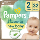 Pieluszki jednorazowe Pampers VPM Pure Harmonie Rozmiar 2 (4-8 kg) 32 szt (8700216251754) - obraz 1