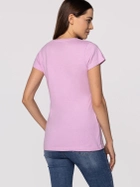 Koszulka damska bawełniana Lee Cooper LOGAN3-3030 M Różowa (5904347389093) - obraz 2