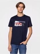 Koszulka męska bawełniana Lee Cooper BRAND1-1010 3XL Niebieska (5904347395773) - obraz 1