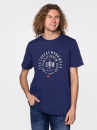 Koszulka męska bawełniana Lee Cooper BRAND6-6010 XL Niebieska (5904347396046) - obraz 3
