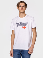 Футболка бавовняна чоловіча Lee Cooper BRAND7-7010 S Біла (5904347395926)