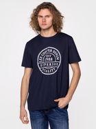 Koszulka męska bawełniana Lee Cooper BRAND8-8010 L Niebieska (5904347395988) - obraz 1