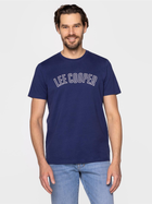Koszulka męska bawełniana Lee Cooper COLLEGE-2400 L Niebieska (5904347395605) - obraz 3