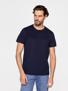 Koszulka męska bawełniana Lee Cooper HENLEY-4587 XL Granatowa (5904347395346) - obraz 3