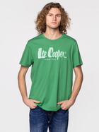 Футболка бавовняна чоловіча Lee Cooper HERO7 FADE-1010 XL Зелена (5904347388034) - зображення 3
