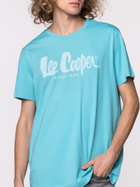 Футболка бавовняна чоловіча Lee Cooper HERO7 FADE-1010 L Блакитна (5904347388157) - зображення 4
