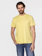 Koszulka męska bawełniana Lee Cooper OBUTCH-875 L Żółta (5904347395087) - obraz 3