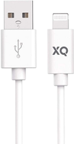 Kabel Xqisit NP USB Type-A - Lightning 1 m White (4029948221984) - obraz 1