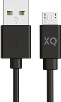 Kabel Xqisit NP USB Type-A - micro USB 1.5 m Black (4029948221823) - obraz 1