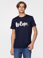 Koszulka męska bawełniana Lee Cooper SCRIPT5-2405 2XL Granatowa (5904347396152) - obraz 1