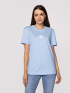 Koszulka damska bawełniana Lee Cooper DIAMOND MINI-2420 XL Błękitna (5904347396329) - obraz 3