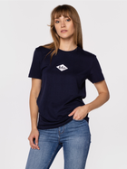 Футболка бавовняна жіноча Lee Cooper DIAMOND MINI-2420 XL Темно-синя (5904347396268) - зображення 1