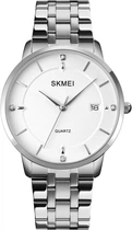 Мужские часы Skmei 1801SSI Silver Case Mesh Band