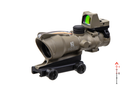 Комплект TRIJICON прицел оптический ACOG 4x32 BAC и прицел коллиматорный RMR 3.25 МОА FDE - изображение 1