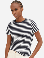 Koszulka damska w paski Tom Tailor 1035867 L Biały/Czarny (4066887018022) - obraz 1