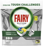 Капсули для посудомийних машин Fairy Platinum Лимон 33 шт (8700216237154) - зображення 1