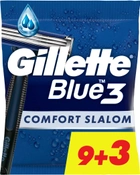 Одноразові станки для гоління Gillette Blue 3 Comfort Slalom для чоловіків 12 шт (8006540808771) - зображення 1