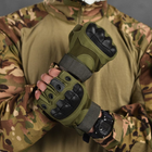 Беспалые перчатки с защитными накладками Outdoor Tactics олива размер 2XL - изображение 3