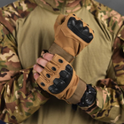 Беспалые перчатки с защитными накладками Outdoor Tactics койот размер 2XL - изображение 3
