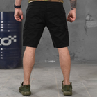 Чоловічі шорти Loshan котон з лямками під ремінь чорні розмір M - зображення 3