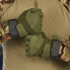 Перчатки с защитными накладками и липучками для регулировки олива размер XL - изображение 3
